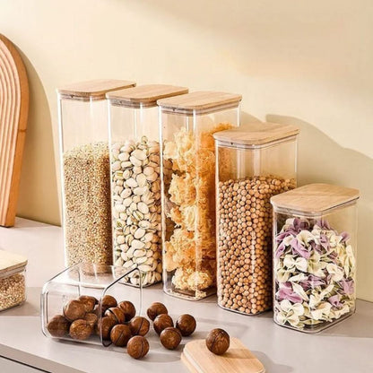 Glass Storage Jar with Bamboo Lid – view 2