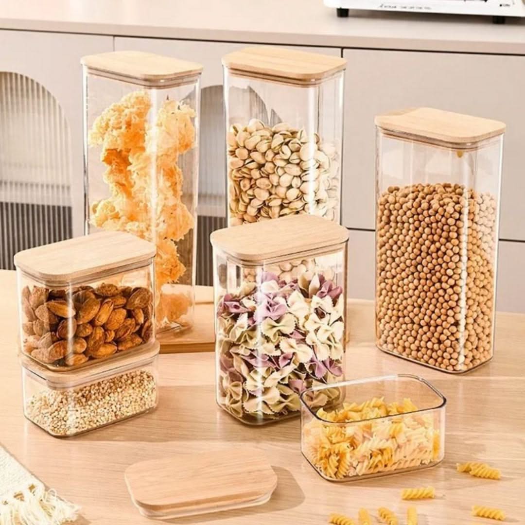 Glass Storage Jar with Bamboo Lid – view 3