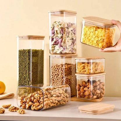 Glass Storage Jar with Bamboo Lid – view 5
