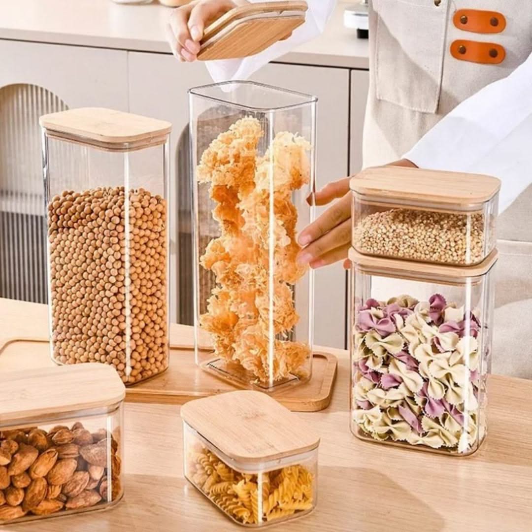 Glass Storage Jar with Bamboo Lid – view 6