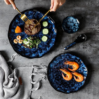 Blue Galaxy Dinnerware Set – 10-Piece – view 2