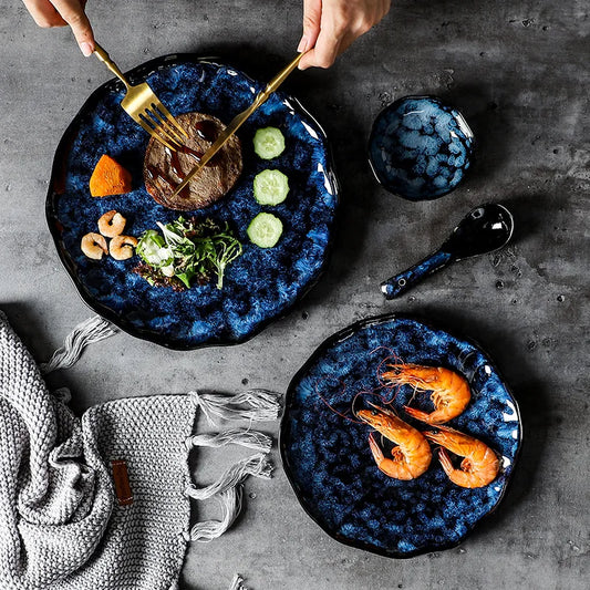 Blue Galaxy Dinnerware Set – 10-Piece – view 2