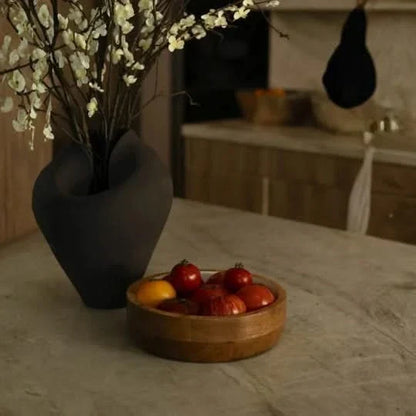 Scandinavian Wooden Serving Bowl Set – 2-Piece – view 2