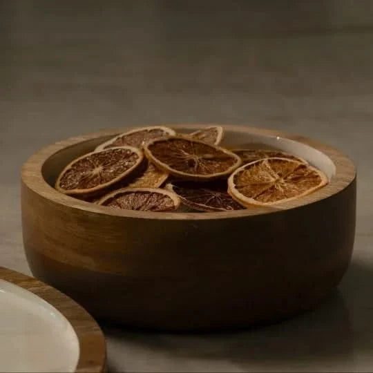 Scandinavian Wooden Serving Bowl Set – 2-Piece – view 4