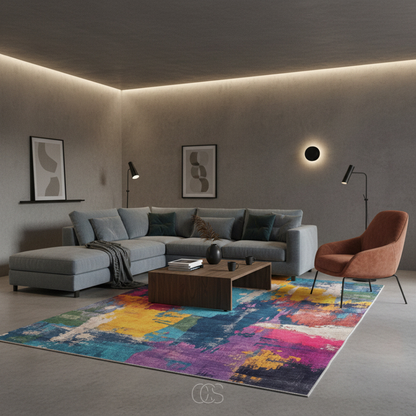 Abstract Multicolour Rug – view 6