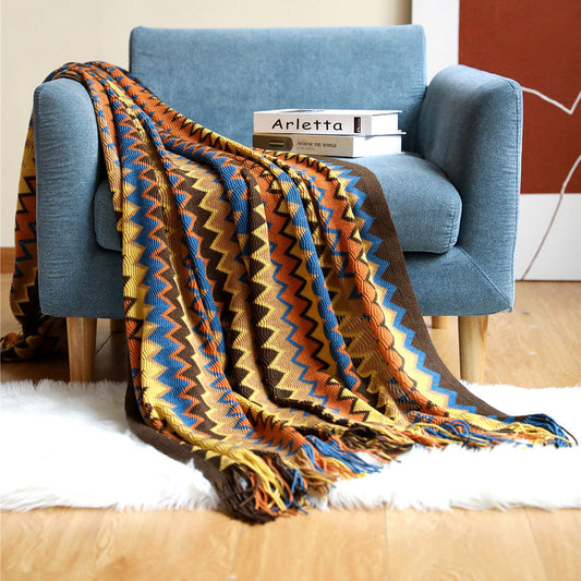 Chevron Knit Throw