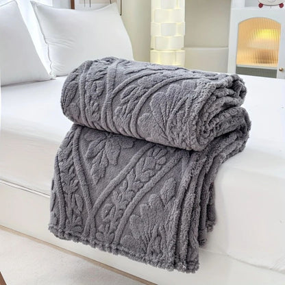 Geometric Jacquard Fleece Throw – view 8