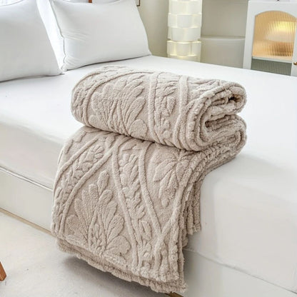 Geometric Jacquard Fleece Throw – view 9