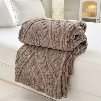 Geometric Jacquard Fleece Throw – view 11