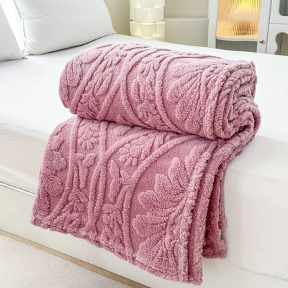 Geometric Jacquard Fleece Throw – view 12