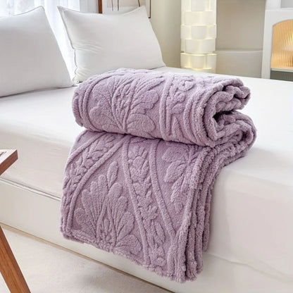 Geometric Jacquard Fleece Throw – view 6