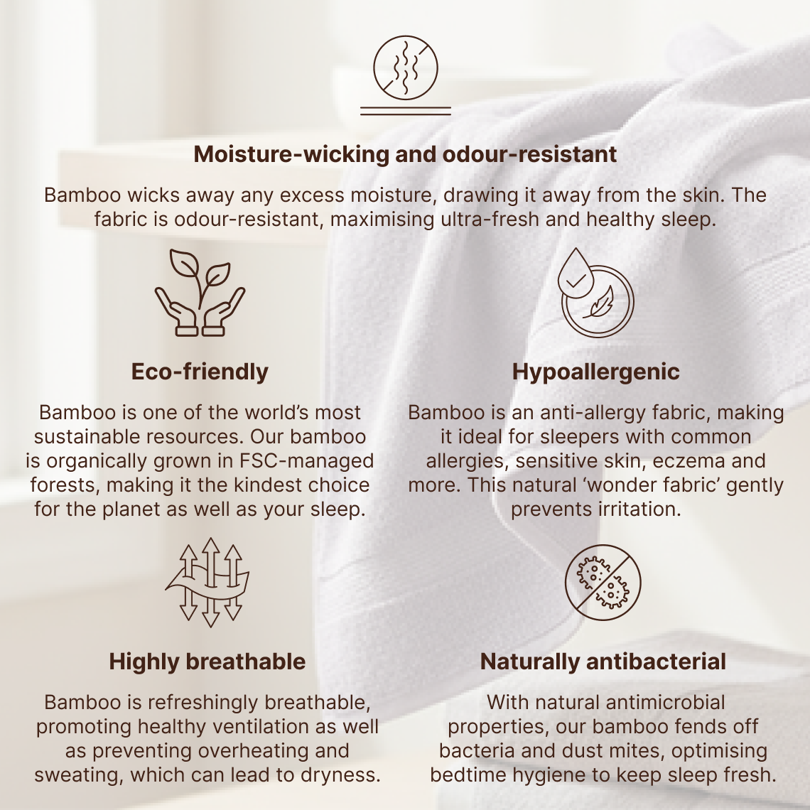 Bamboo Fitted Sheet – Organic Bamboo Lyocell | EiderWeave™