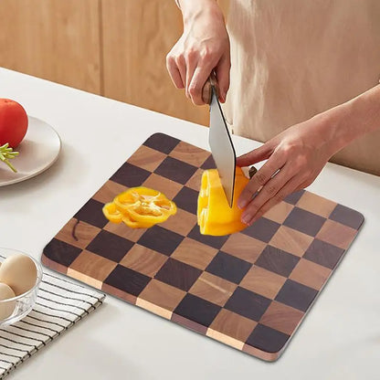 Checkered Solid-Wood Cutting Board – view 7