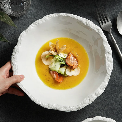 Rustic Ceramic Serving Bowl – view 4