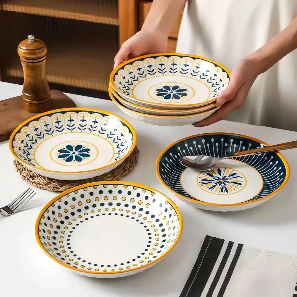 Tuscan Porcelain Plate Set – 4-Piece – view 5