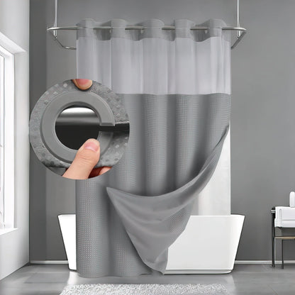 Ringless Waffle Shower Curtain – view 8