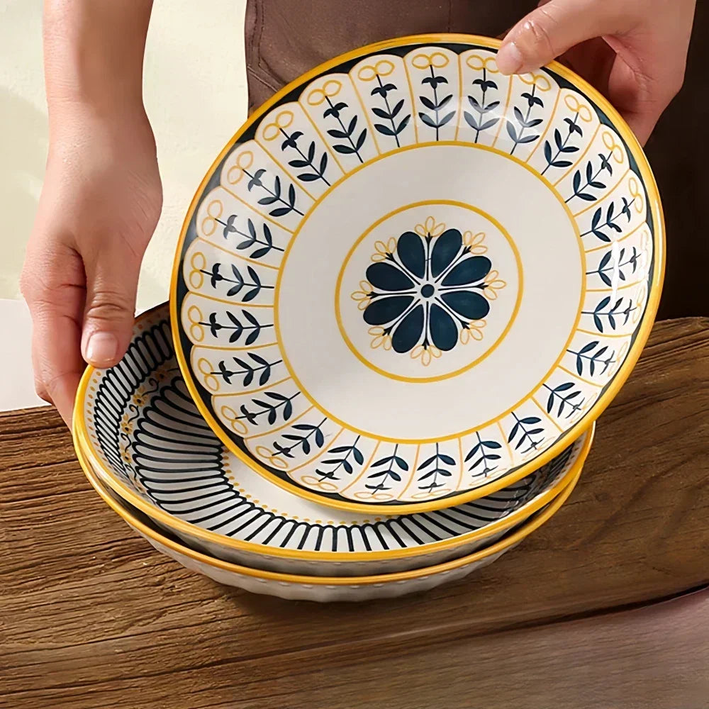 Tuscan Porcelain Plate Set – 4-Piece – view 2