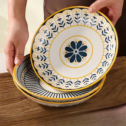 Tuscan Porcelain Plate Set – 4-Piece – view 2