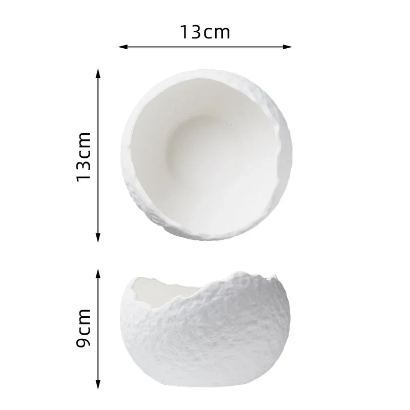 Sculptural Porcelain Serving Bowl – view 6