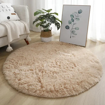 Round Shaggy Plush Rug – view 2