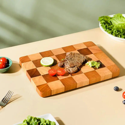Checkered Solid-Wood Cutting Board – view 5