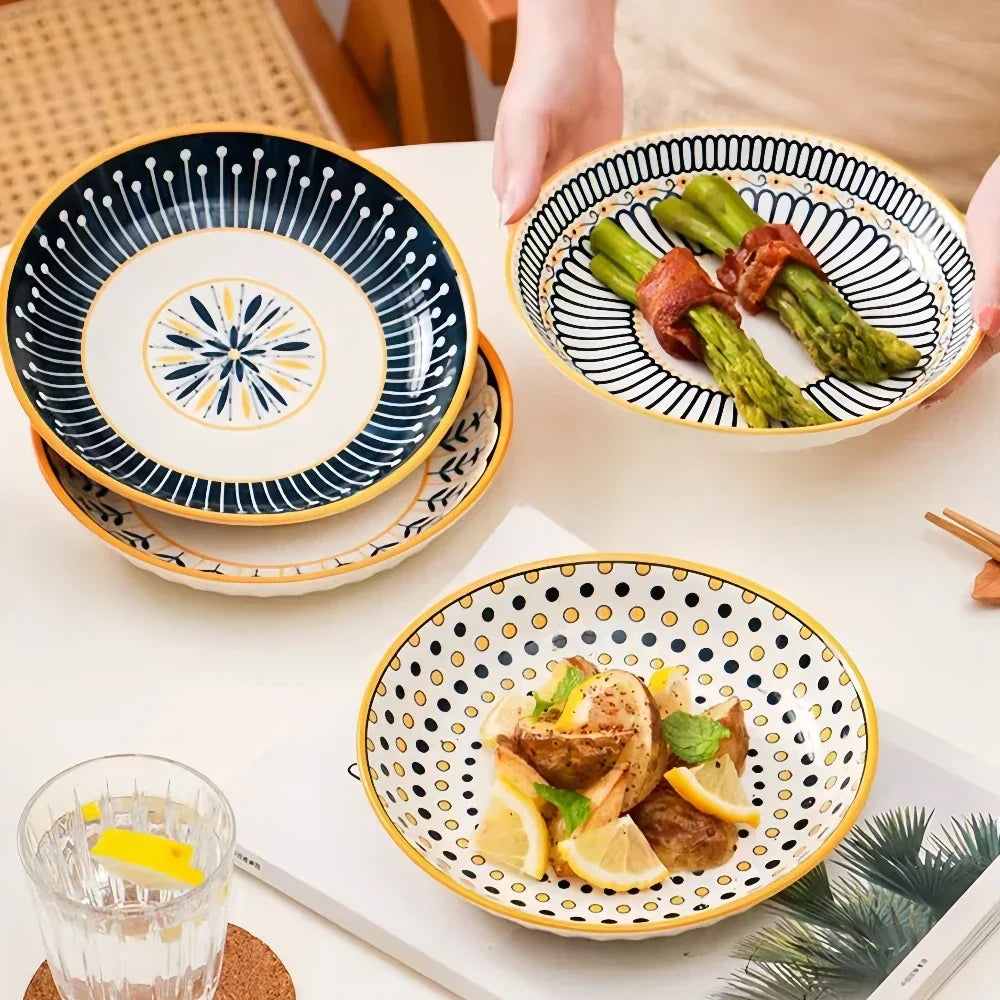 Tuscan Porcelain Plate Set – 4-Piece – view 8