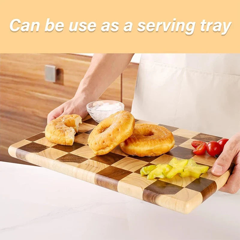 End-Grain Rubberwood Cutting Board – view 5