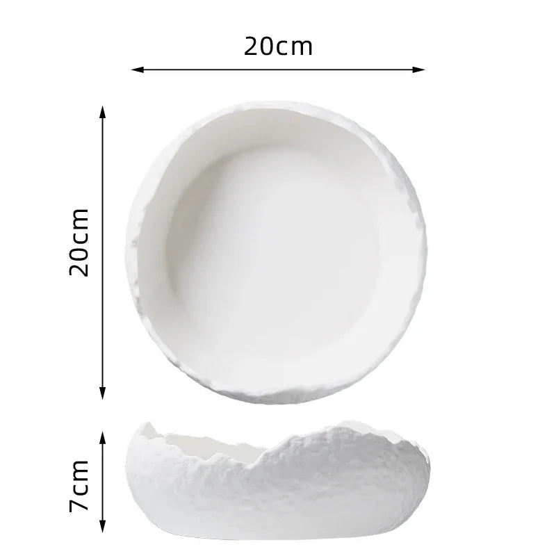 Sculptural Porcelain Serving Bowl – view 8