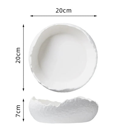 Sculptural Porcelain Serving Bowl – view 8