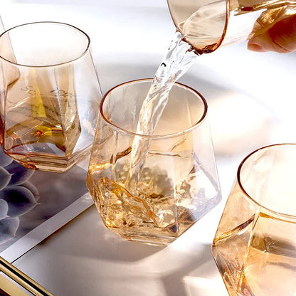 Diamond Glass Carafe Set – 5-Piece – view 12