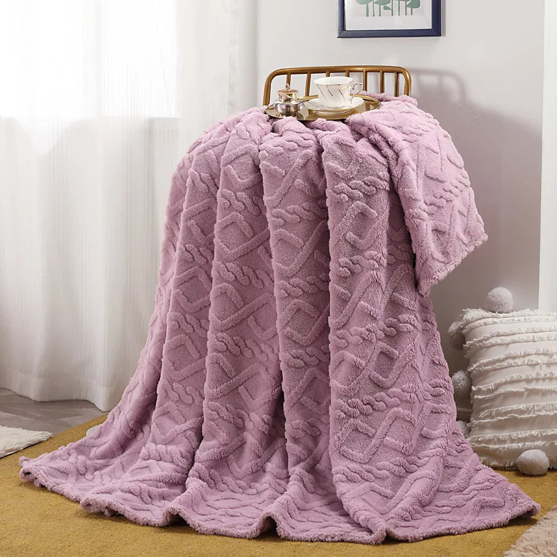 Plain Flannel Fleece Throw – view 9