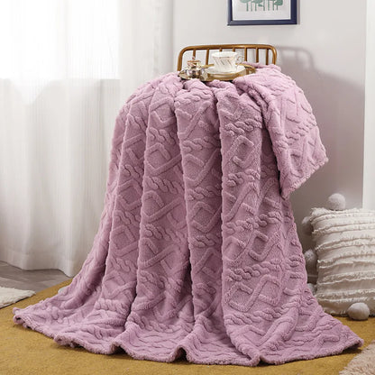 Plain Flannel Fleece Throw – view 9