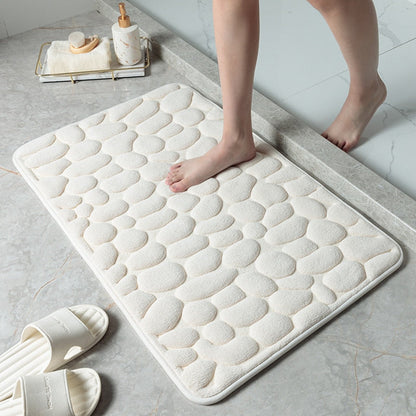 Embossed memory foam bath mat with a cushioned surface – view 3