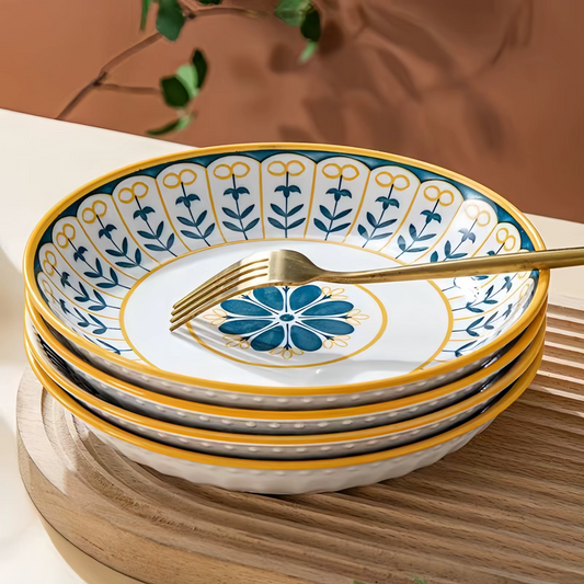 Tuscan Porcelain Plate Set – 4-Piece
