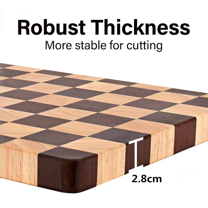 End-Grain Rubberwood Cutting Board – view 3