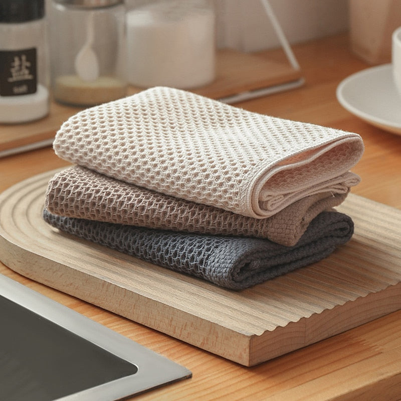 Waffle Cotton Towel Set – 6-Piece
