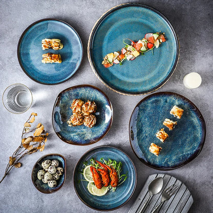 Rustic Turquoise Dinnerware Set – 11-Piece – view 4
