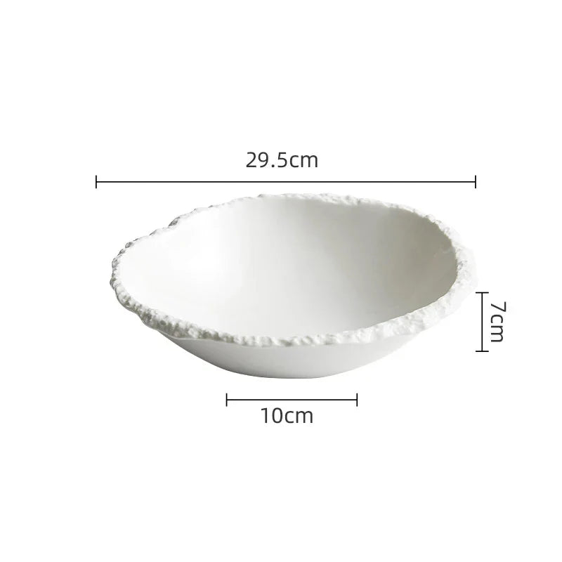 Rustic Ceramic Serving Bowl – view 8