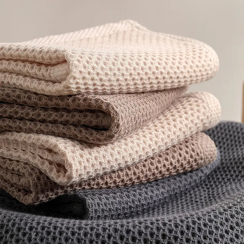 Waffle Cotton Towel Set – 6-Piece – view 2