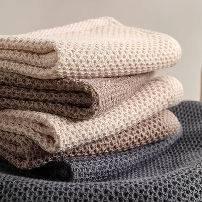 Waffle Cotton Towel Set – 6-Piece – view 2