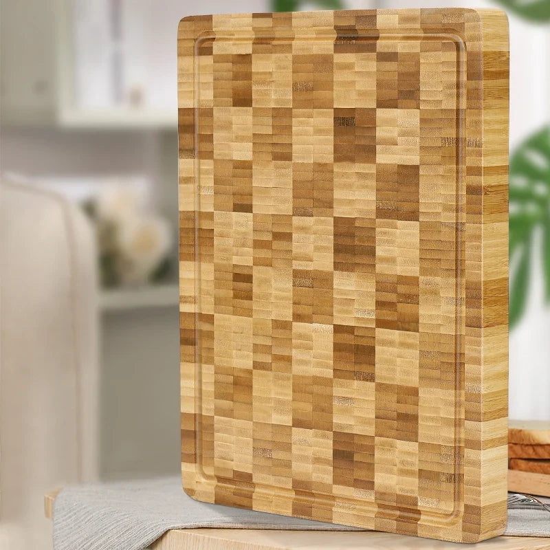 XXL Bamboo Cutting Board with Juice Groove – view 4