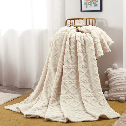 Plain Flannel Fleece Throw – view 5