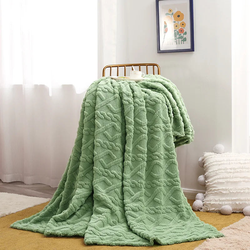 Plain Flannel Fleece Throw – view 6