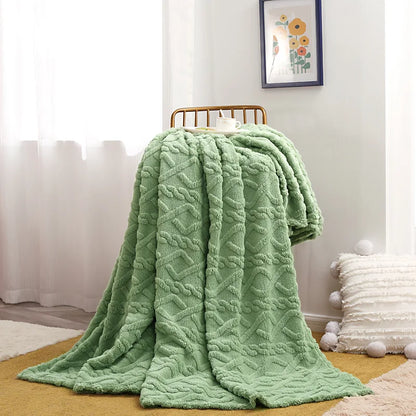 Plain Flannel Fleece Throw – view 6
