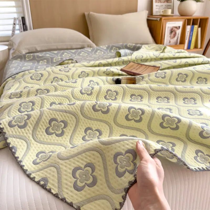 Striped Cotton Muslin Throw – view 15