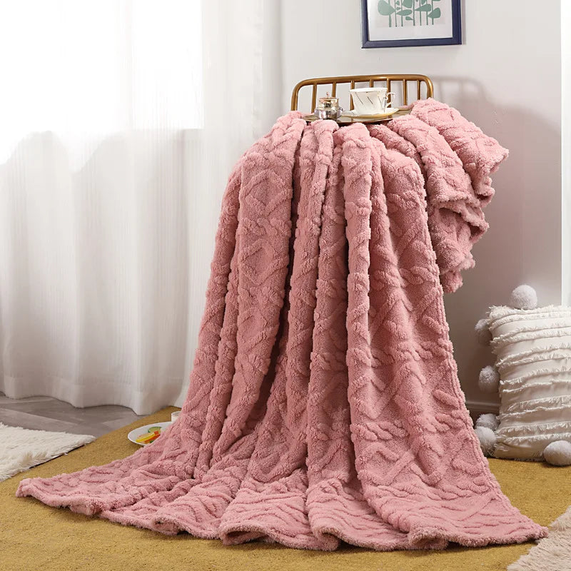 Plain Flannel Fleece Throw – view 7