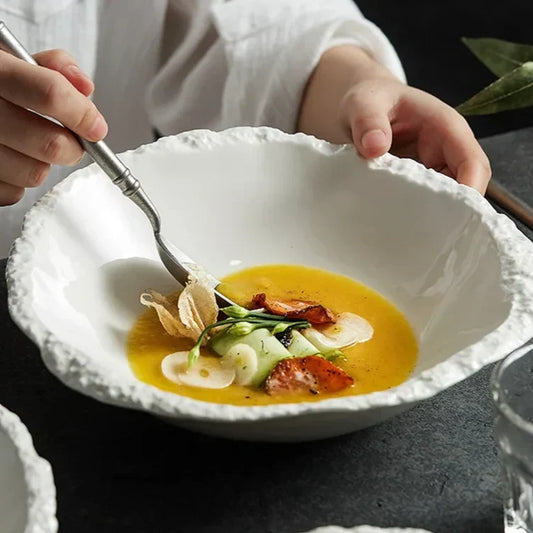 Rustic Ceramic Serving Bowl – view 2