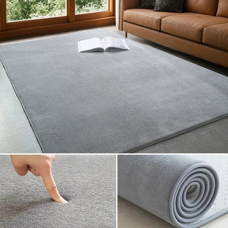 Velvet-Feel Rectangular Rug – view 6
