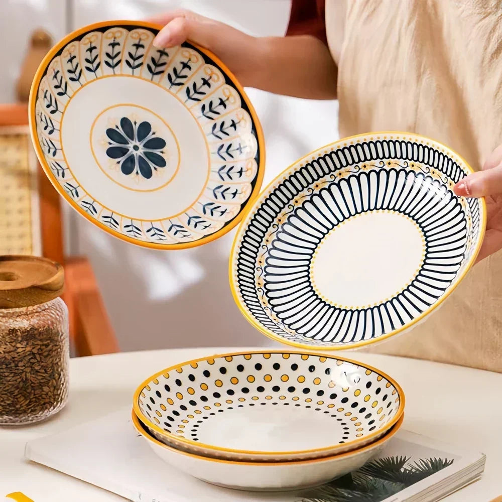 Tuscan Porcelain Plate Set – 4-Piece – view 6