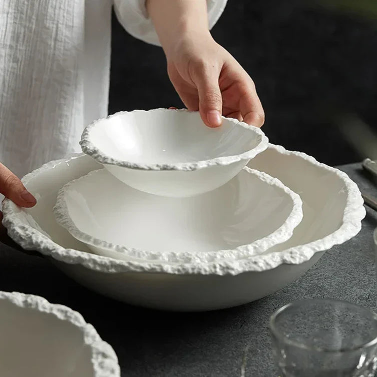 Rustic Ceramic Serving Bowl – view 3